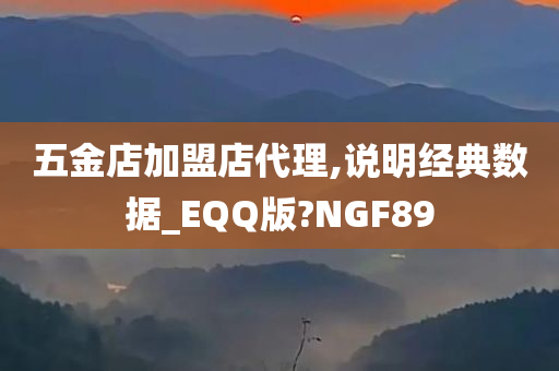 五金店加盟店代理,说明经典数据_EQQ版?NGF89