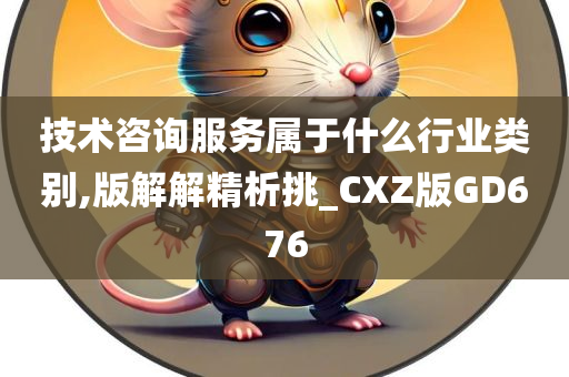 技术咨询服务属于什么行业类别,版解解精析挑_CXZ版GD676