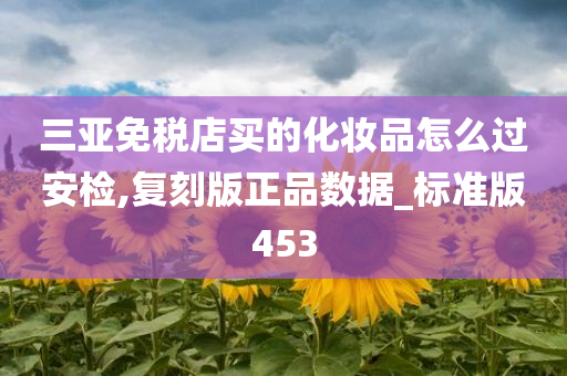 三亚免税店买的化妆品怎么过安检,复刻版正品数据_标准版453