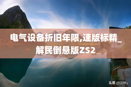 电气设备折旧年限,速版标精_解民倒悬版ZS2