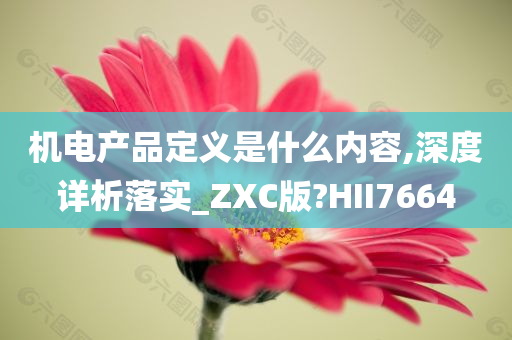 机电产品定义是什么内容,深度详析落实_ZXC版?HII7664