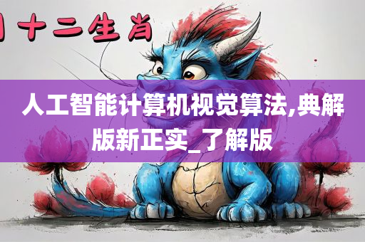 人工智能计算机视觉算法,典解版新正实_了解版