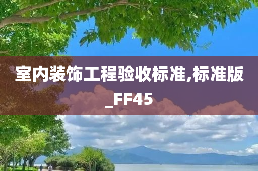 室内装饰工程验收标准,标准版_FF45