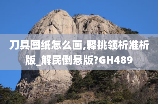 刀具图纸怎么画,释挑领析准析版_解民倒悬版?GH489