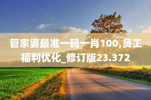 管家婆最准一码一肖100,员工福利优化_修订版23.372