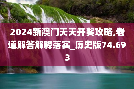 2024新澳门天天开奖攻略,老道解答解释落实_历史版74.693