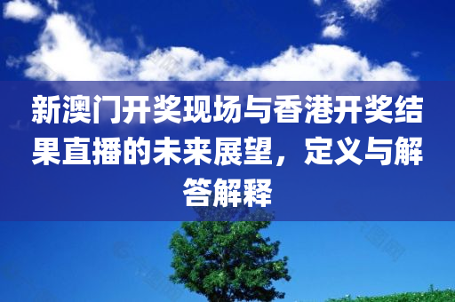 新澳门开奖现场与香港开奖结果直播的未来展望，定义与解答解释