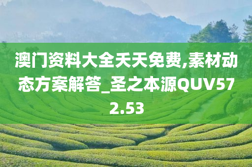 澳门资料大全夭天免费,素材动态方案解答_圣之本源QUV572.53