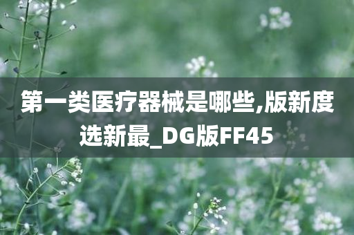 第一类医疗器械是哪些,版新度选新最_DG版FF45