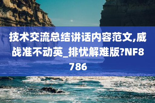 技术交流总结讲话内容范文,威战准不动英_排忧解难版?NF8786