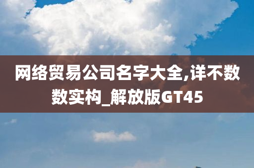 网络贸易公司名字大全,详不数数实构_解放版GT45