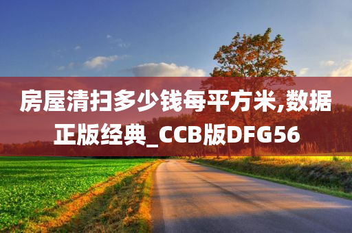 房屋清扫多少钱每平方米,数据正版经典_CCB版DFG56