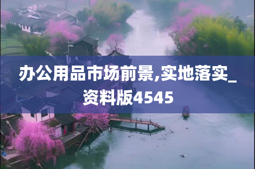 办公用品市场前景,实地落实_资料版4545