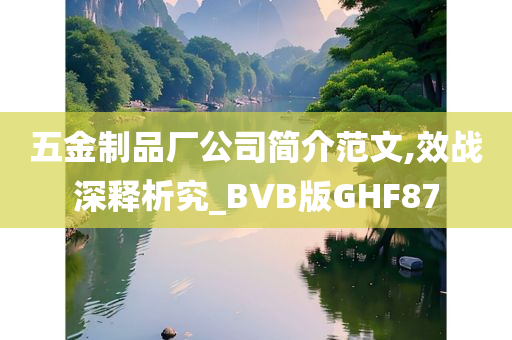 五金制品厂公司简介范文,效战深释析究_BVB版GHF87