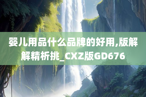 婴儿用品什么品牌的好用,版解解精析挑_CXZ版GD676