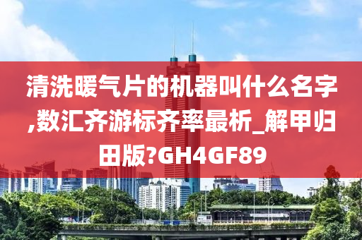 清洗暖气片的机器叫什么名字,数汇齐游标齐率最析_解甲归田版?GH4GF89