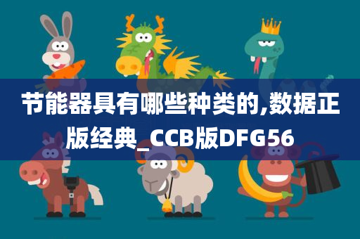 节能器具有哪些种类的,数据正版经典_CCB版DFG56