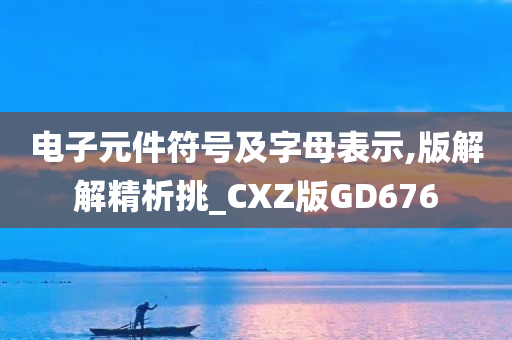 电子元件符号及字母表示,版解解精析挑_CXZ版GD676