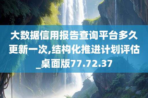 大数据信用报告查询平台多久更新一次,结构化推进计划评估_桌面版77.72.37