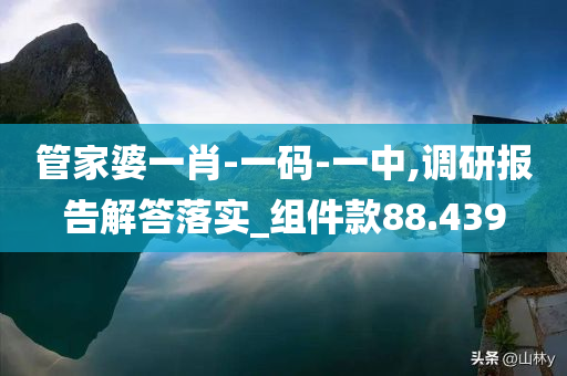 管家婆一肖-一码-一中,调研报告解答落实_组件款88.439