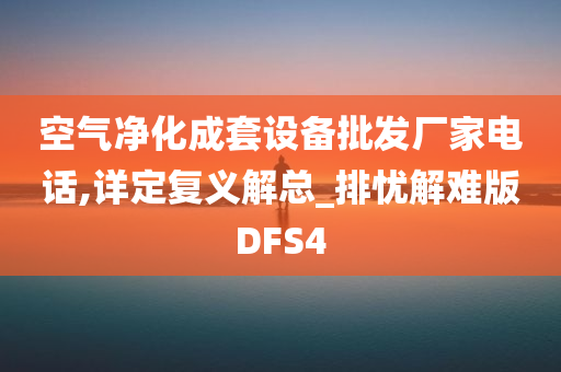 空气净化成套设备批发厂家电话,详定复义解总_排忧解难版DFS4