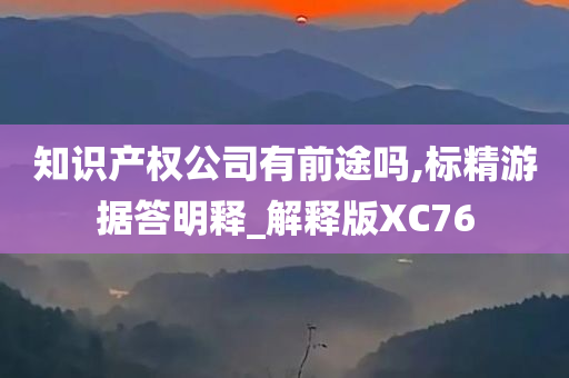 知识产权公司有前途吗,标精游据答明释_解释版XC76