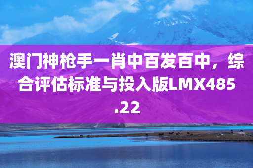 澳门神枪手一肖中百发百中，综合评估标准与投入版LMX485.22