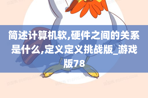 简述计算机软,硬件之间的关系是什么,定义定义挑战版_游戏版78