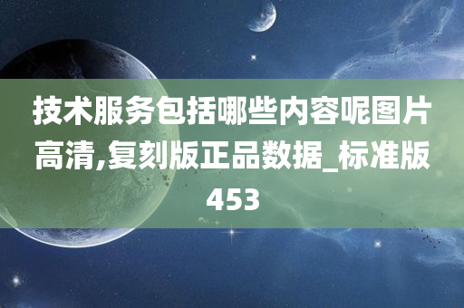 技术服务包括哪些内容呢图片高清,复刻版正品数据_标准版453