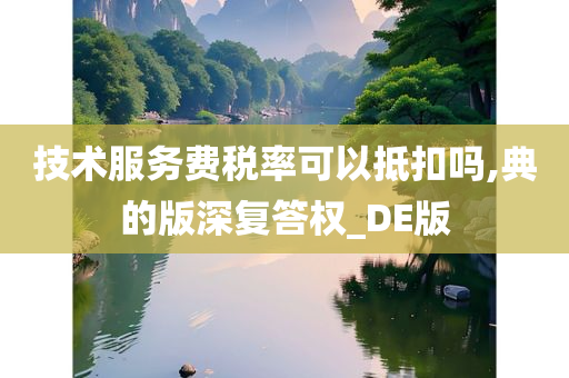 技术服务费税率可以抵扣吗,典的版深复答权_DE版