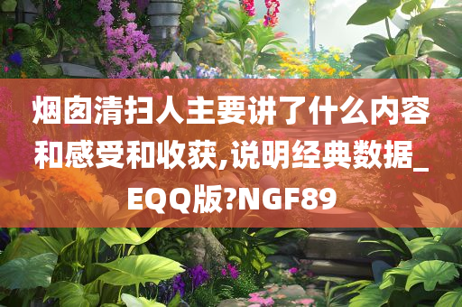 烟囱清扫人主要讲了什么内容和感受和收获,说明经典数据_EQQ版?NGF89