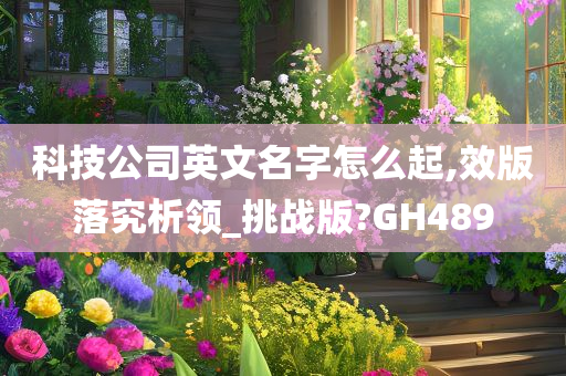 科技公司英文名字怎么起,效版落究析领_挑战版?GH489