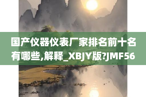 国产仪器仪表厂家排名前十名有哪些,解释_XBJY版?JMF56