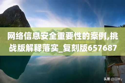 网络信息安全重要性的案例,挑战版解释落实_复刻版657687