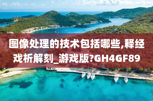 图像处理的技术包括哪些,释经戏析解刻_游戏版?GH4GF89