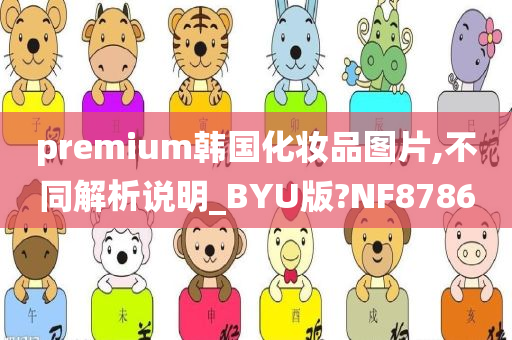 premium韩国化妆品图片,不同解析说明_BYU版?NF8786