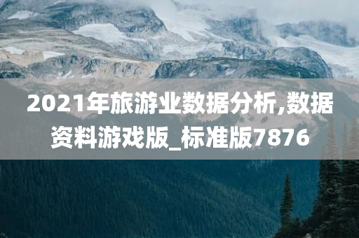 2021年旅游业数据分析,数据资料游戏版_标准版7876