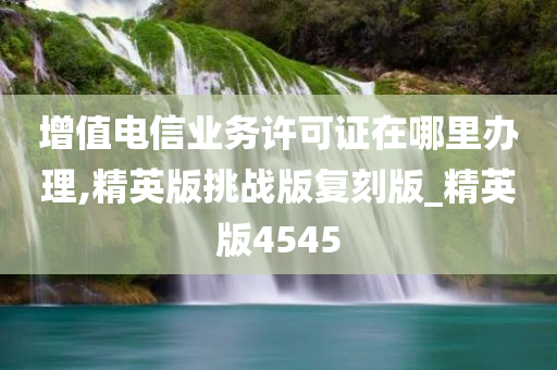 增值电信业务许可证在哪里办理,精英版挑战版复刻版_精英版4545