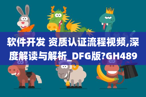 软件开发 资质认证流程视频,深度解读与解析_DFG版?GH489