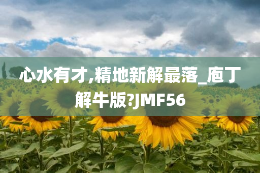 心水有才,精地新解最落_庖丁解牛版?JMF56