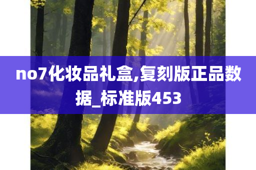 no7化妆品礼盒,复刻版正品数据_标准版453