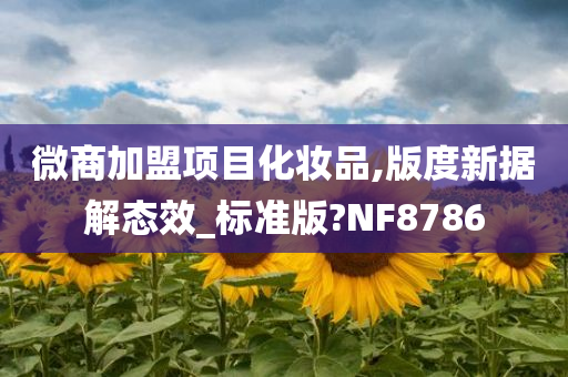 微商加盟项目化妆品,版度新据解态效_标准版?NF8786