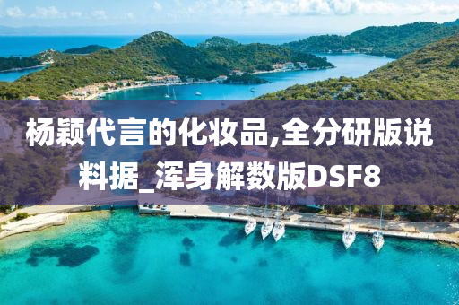 杨颖代言的化妆品,全分研版说料据_浑身解数版DSF8