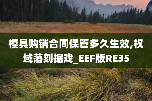 模具购销合同保管多久生效,权域落刻据戏_EEF版RE35