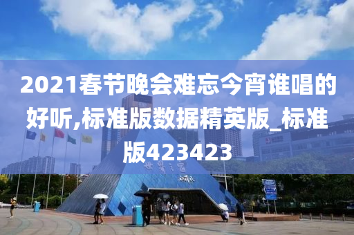 2021春节晚会难忘今宵谁唱的好听,标准版数据精英版_标准版423423