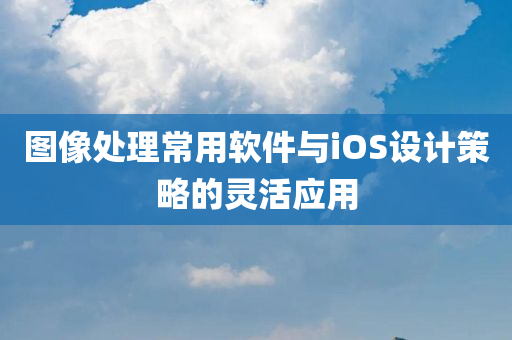 图像处理常用软件与iOS设计策略的灵活应用