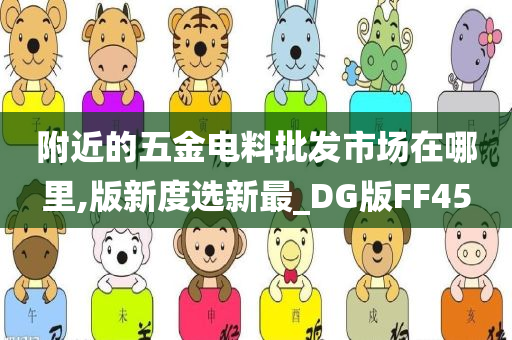 附近的五金电料批发市场在哪里,版新度选新最_DG版FF45