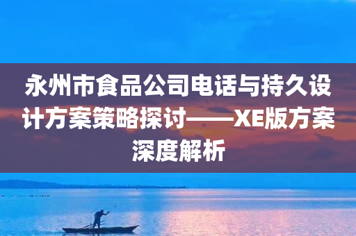 永州市食品公司电话与持久设计方案策略探讨——XE版方案深度解析