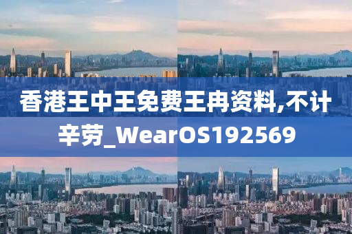 香港王中王免费王冉资料,不计辛劳_WearOS192569