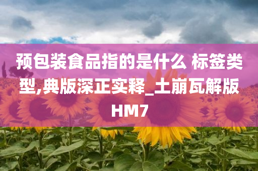 预包装食品指的是什么 标签类型,典版深正实释_土崩瓦解版HM7